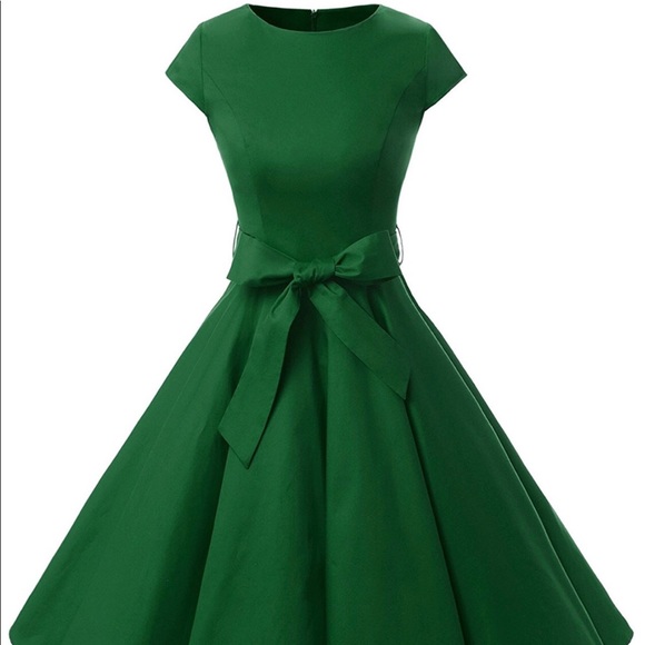 Green 50s style dress Clearance